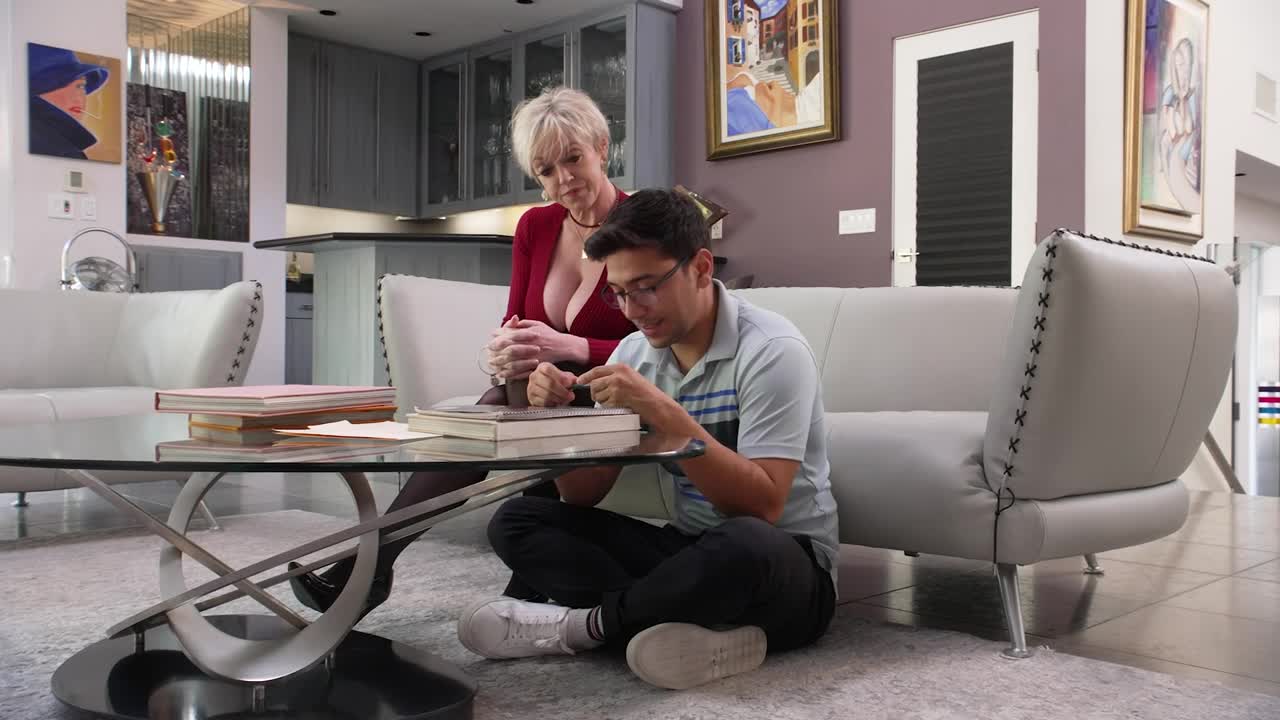 Busty tutor Dee Williams helps student de-stress by having him give her a nice warm creampie (35:11) | ePornFresh.