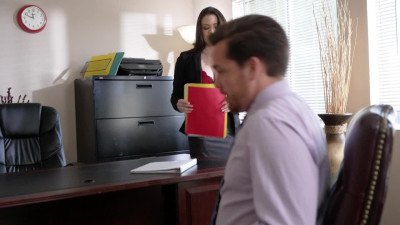 Alison Rey won't let her horny employee mess around with the new girl