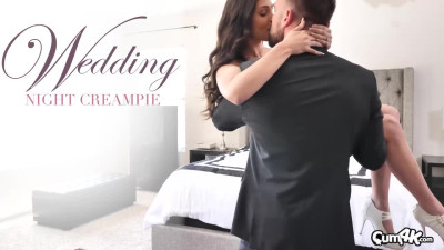 Ariana Marie in Ariana Marie lets her new husband creampie her pussy on their wedding night.