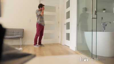 Paige Owens in Stepsis hides in her stepbro’s bed to try and seduce him