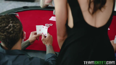 Avi Love in Avi Love loves helping her man cheat suckers out of their money at the poker table. She serves them drinks and food, but sneaks peeks at their cards the whole time, letting him in on what 