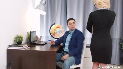 Angelika Cristal in Nerdy teen fucked by her boss