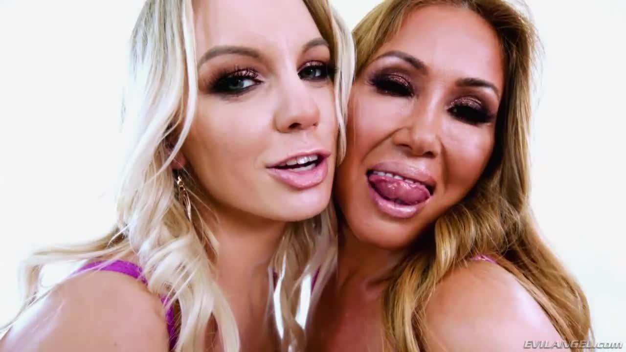 Kianna Dior, Kenzie Taylor in Two seductively stacked MILFs, tanned Asian bombshell Kianna Dior and busty blonde Kenzie Taylor, worship the big ol' titties spilling from each other's lacy lingerie (07:30) | ePornFresh.