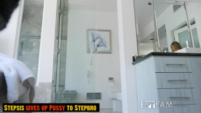Asuna Fox in Stepbro creeps on his stepsis while she showers. Stepsis gives up her pussy to her stepbro when he is caught.