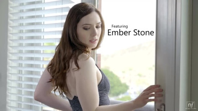 Ember Stone in Dressed for an evening of clubbing, Ember Stone waits impatiently for Bambino to join her