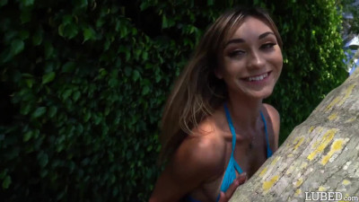 Ana Rose in Ana Rose gets oiled up and fucked by the pool.