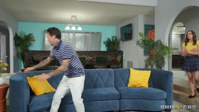 Teaching Him By Scissoring Her