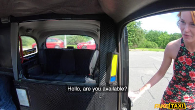 Peeping Cabbie Fucks Skinny Redhead