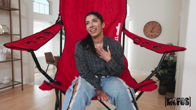 Big Chair and a Big Cock for Tiny Jasmine