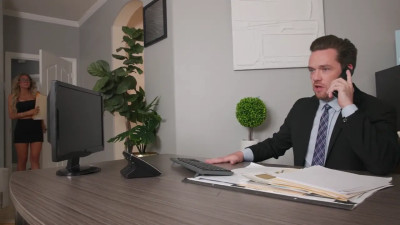 Naughty secretary Kayla Kayden takes care of all her Boss's needs!