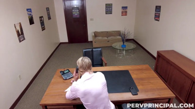 Hot MILF Fucks the Principal To Save a Student