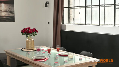 Sex Crazed Hottie Martina Smeraldi Initiates Dinner Date DP Fun