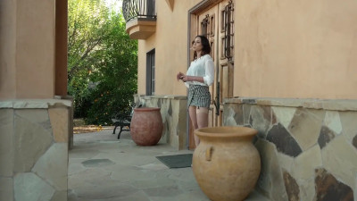 Horny Professor Cassie Del Isla has school security give her that dick