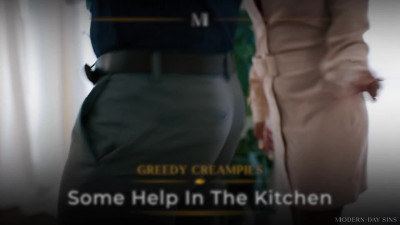 Greedy Creampies: Some Help In The Kitchen