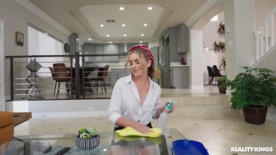 Maid Gets Down And Dirty