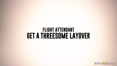Flight Attendant Get a Threesome Layover