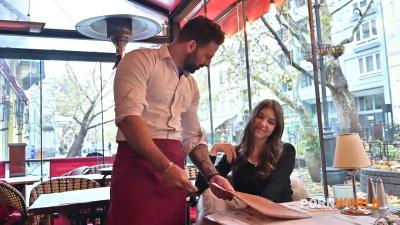 Sex Crazed Tourist Alice XO Takes An Anal Slamming From Her Waiter