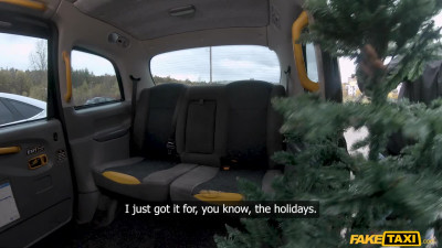 Cute Brazilian gives Xmas tip