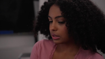Busty black 18 year old Hadiya Honey gets lessons in fucking from her teacher