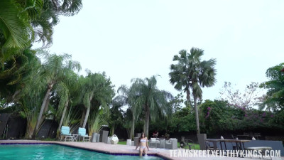 Busy By The Pool