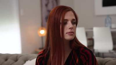 HOT REDHEAD SCARLETT MAE TAKES BIG DICK TO GET NANNY POSITION