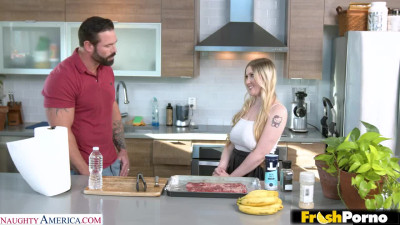 BUSTY BLONDE EMMA SHAY LOVES TO WORK SOME BIG MEAT