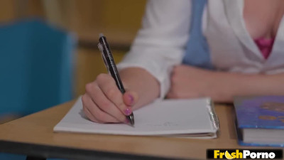 LILY BELL FUCKS THE NEW TEACHER