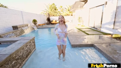 Pool Tease with Kallie Taylor, Joshua Lewis | Lubed