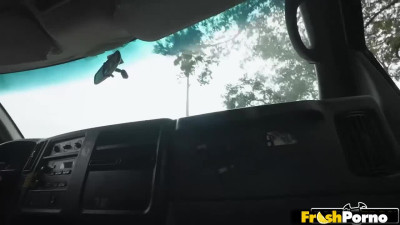 Model Desperate For Cash with Peter Green, Veronica Church | Bang Bus