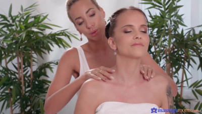 Big boobs Czech girls scissoring