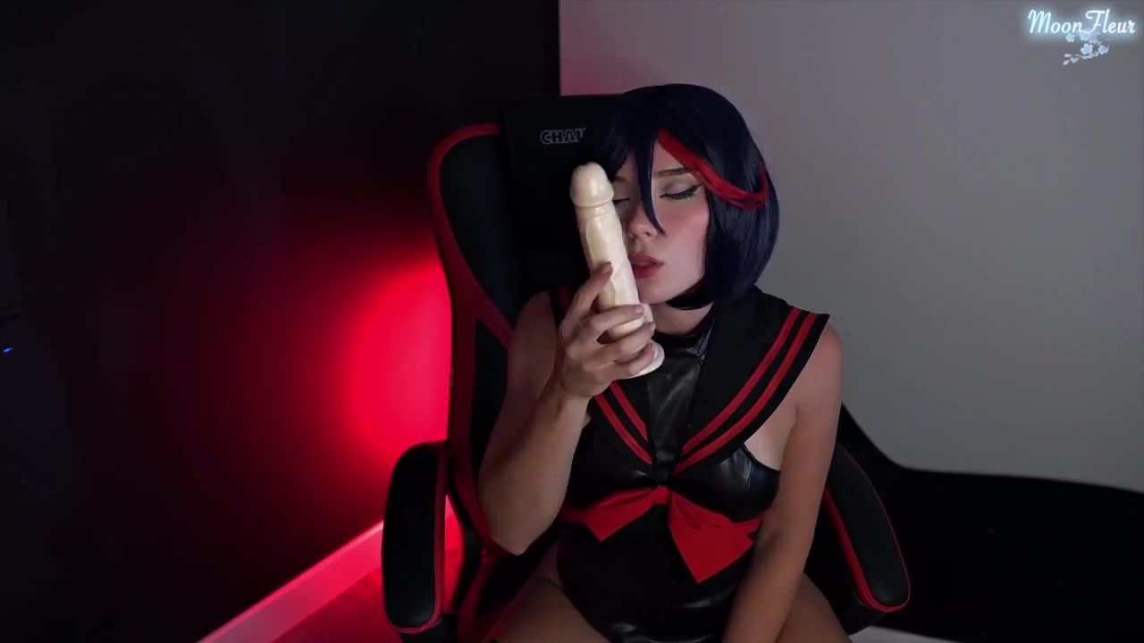 Ryuko Matoi Fucks herself with Huge Dildo in Pussy and Mouth (11:44) | ePornFresh.